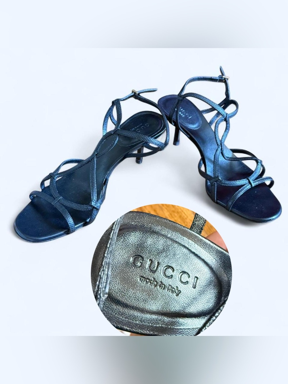 ✨ Gucci Tom Ford Era Black Strappy Heels ✨